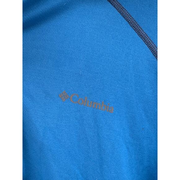 COLUMBIA Men's Blue Omni-Heat Thermal Comfort Half-Zip Pullover Sweater SZ L - Picture 6 of 11